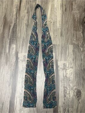 Vintage Vicky Davis Japan Silk Paisley 3" Butterfly SelfTie Bow Tie Ascot Cravat